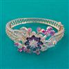 American Diamond Broad Kada with Carat Plating