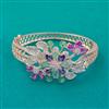American Diamond Broad Kada with Carat Plating
