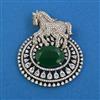 American Diamond Birds Brooch with Mehndi Plating