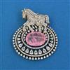 American Diamond Birds Brooch with Mehndi Plating