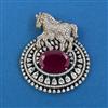 American Diamond Birds Brooch with Mehndi Plating