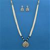 American Diamond Birds Pendant Set with 2 Tone Plating