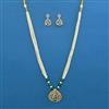 American Diamond Birds Pendant Set with 2 Tone Plating