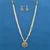 American Diamond Birds Pendant Set with 2 Tone Plating
