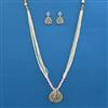 American Diamond Birds Pendant Set with 2 Tone Plating