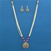 American Diamond Birds Pendant Set with 2 Tone Plating