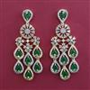 American Diamond Classic Earring with 2 Tone Plating