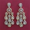 American Diamond Classic Earring with 2 Tone Plating