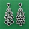 American Diamond Classic Earring with Rhodium Plating