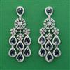 American Diamond Classic Earring with Rhodium Plating