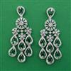 American Diamond Classic Earring with Rhodium Plating