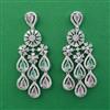 American Diamond Classic Earring with Rhodium Plating