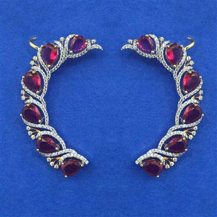 American Diamond Earcuff with Carat Plating