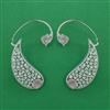 American Diamond Earcuff with Rhodium Plating