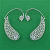 American Diamond Earcuff with Rhodium Plating
