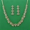 American Diamond Classic Necklace with Rhodium Plating 2 Tone Plating Mehndi Plating Carat Plating