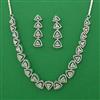 American Diamond Classic Necklace with Rhodium Plating 2 Tone Plating Mehndi Plating Carat Plating