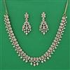American Diamond Classic Necklace with Rhodium Plating 2 Tone Plating Mehndi Plating Carat Plating