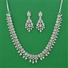 American Diamond Classic Necklace with Rhodium Plating 2 Tone Plating Mehndi Plating Carat Plating