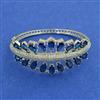 American Diamond Broad Kada with Rhodium Plating