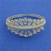 American Diamond Broad Kada with Rhodium Plating