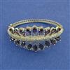 American Diamond Broad Kada with Rhodium Plating
