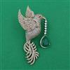 American Diamond Birds Brooch with Mehndi Plating