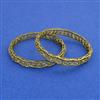 American Diamond Classic Bangles with Mehndi Plating