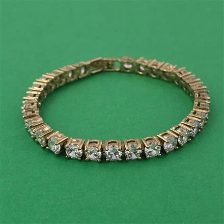 American Diamond Classic Bracelet with Mehndi Plating