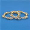 American Diamond Classic Bangles with 2 Tone Plating