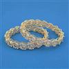 American Diamond Classic Bangles with 2 Tone Plating