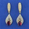American Diamond Classic Earring with 2 Tone Plating