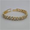 American Diamond Classic Bracelet with Rhodium Plating 2 Tone Plating