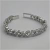 American Diamond Classic Bracelet with Rhodium Plating 2 Tone Plating