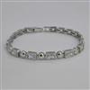 American Diamond Classic Bracelet with Rhodium Plating