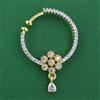 American Diamond Pressing Nose Ring with Rhodium Plating 2 Tone Plating