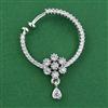 American Diamond Pressing Nose Ring with Rhodium Plating 2 Tone Plating