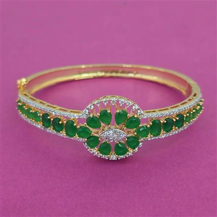 American Diamond Openable kada with 2 Tone Plating