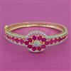 American Diamond Openable kada with 2 Tone Plating