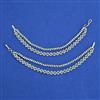 American Diamond Classic Ear Chain with Rhodium Plating 2 Tone Plating