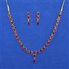 American Diamond Delicate Necklace with Gold Plating