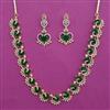 American Diamond Classic Necklace with 2 Tone Plating