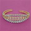 American Diamond Classic Kada with Rhodium Plating 2 Tone Plating Mehndi Plating