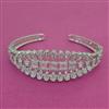 American Diamond Classic Kada with Rhodium Plating 2 Tone Plating Mehndi Plating