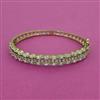 American Diamond Openable kada with Rhodium Plating 2 Tone Plating