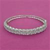 American Diamond Openable kada with Rhodium Plating 2 Tone Plating