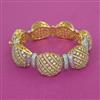 American Diamond Broad Kada with Rhodium Plating 2 Tone Plating