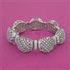 American Diamond Broad Kada with Rhodium Plating 2 Tone Plating