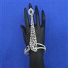 American Diamond Classic Hath Pan with Rhodium Plating