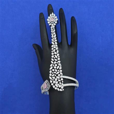 American Diamond Classic Hath Pan with Rhodium Plating